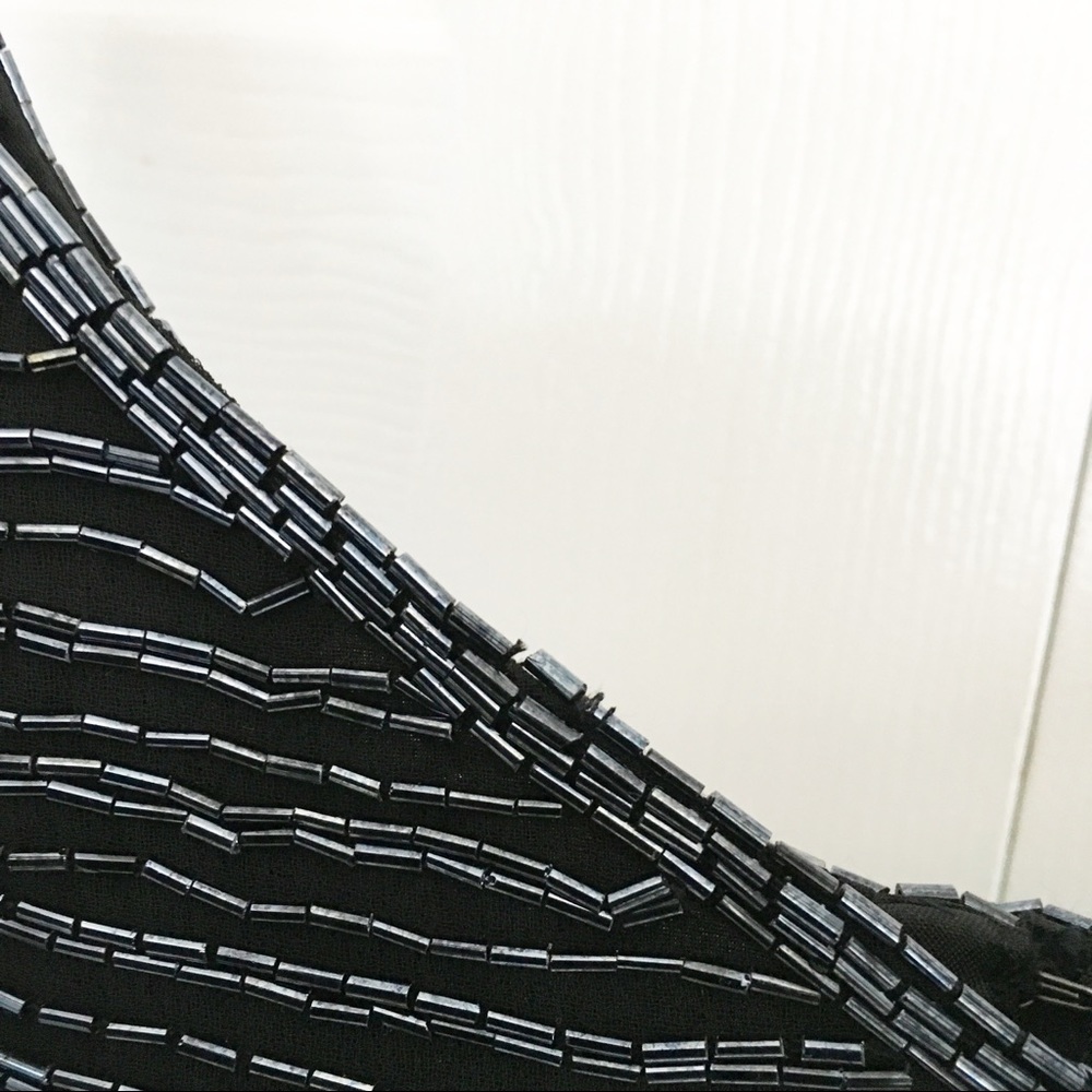 Beaded Sequin 2-piece Sheer Long Sleeve & Tank Top - Picture 6 of 8